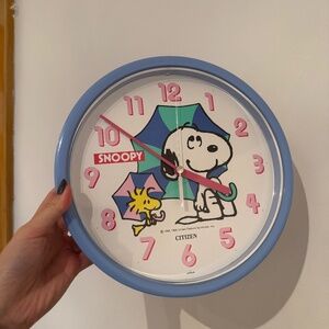 Authentic Citizen Japan Snoopy wall clock, 1980s works perfect! Vintage peanuts